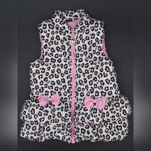 Kids Headquarters Cheetah Print Puffer Vest – Size 6